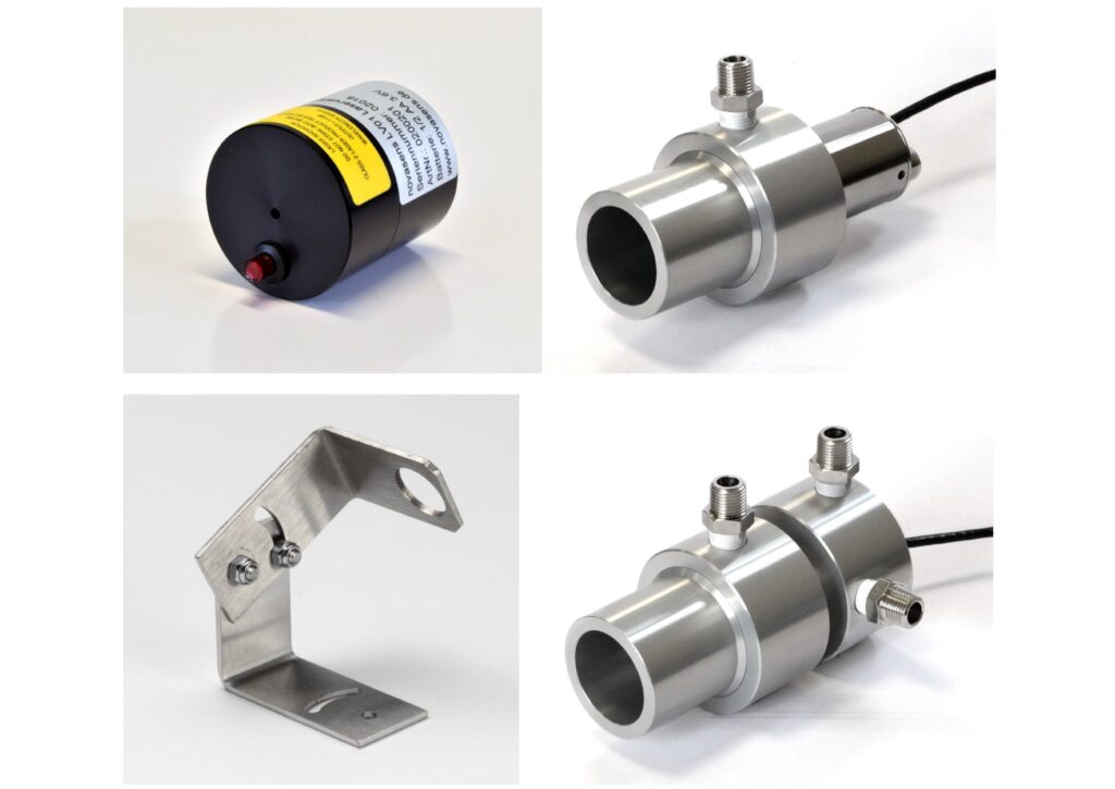 With an extensive range of accessories such as an adjustable sensor holder, a water heat sink, an air purge attachment and a laser pointer, the IR702 pyrometer can be configured to suit the individual application.
