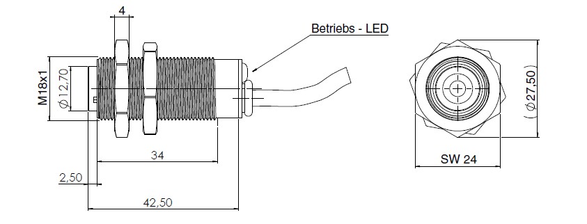 infrarottemperatursensornovasensir501abmessungen