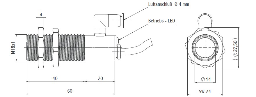 infrarottemperatursensornovasensir502gacabmessungen