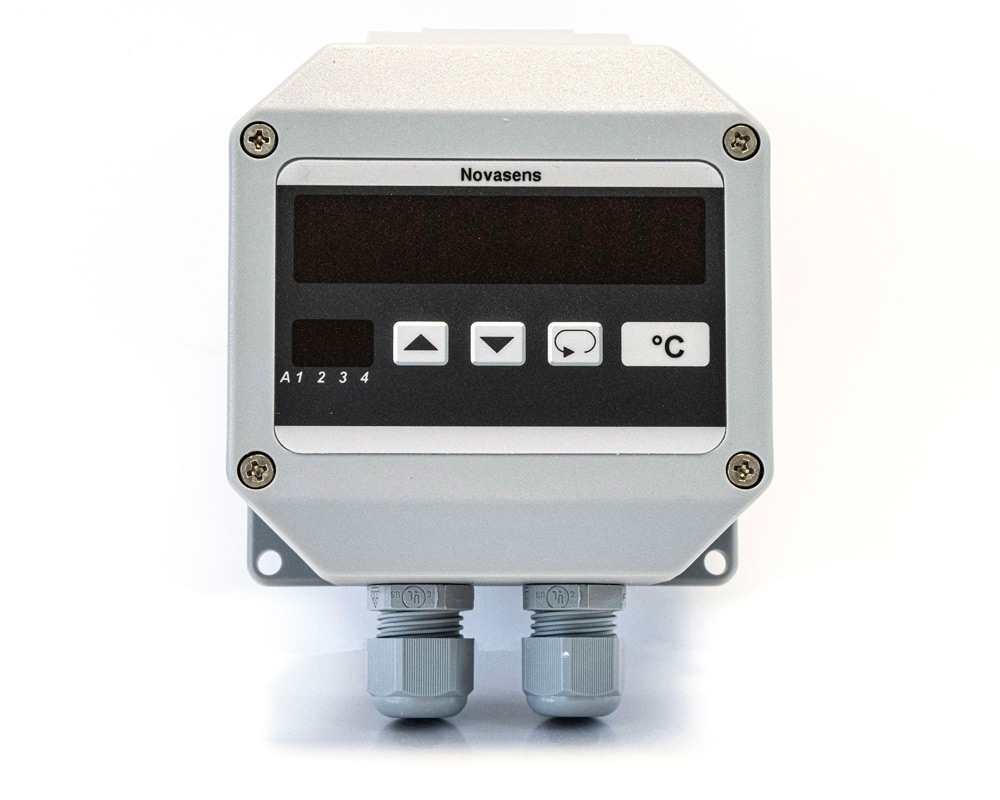 Robustes Temperaturmessgerät novasens DP1005 für Thermoelemente Pt100 und Pt1000